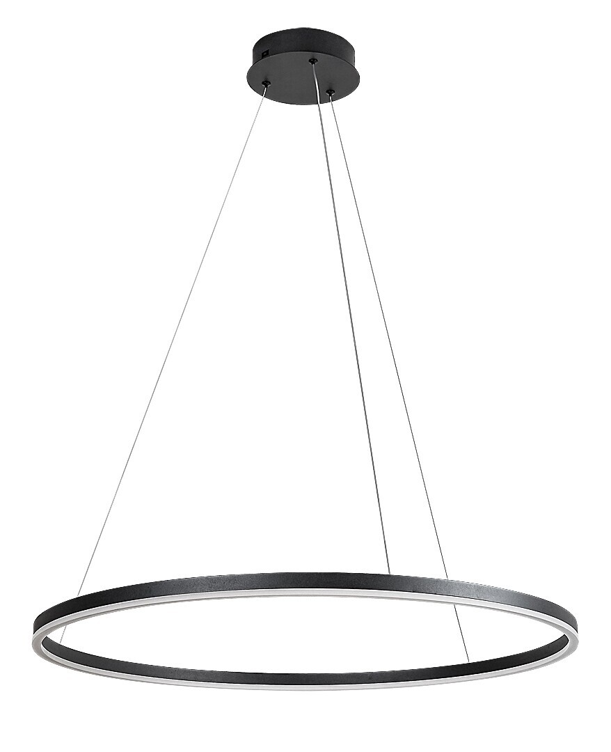 Rabalux Černé závěsné LED svítidlo Isaure 800mm 45W CCT 72302