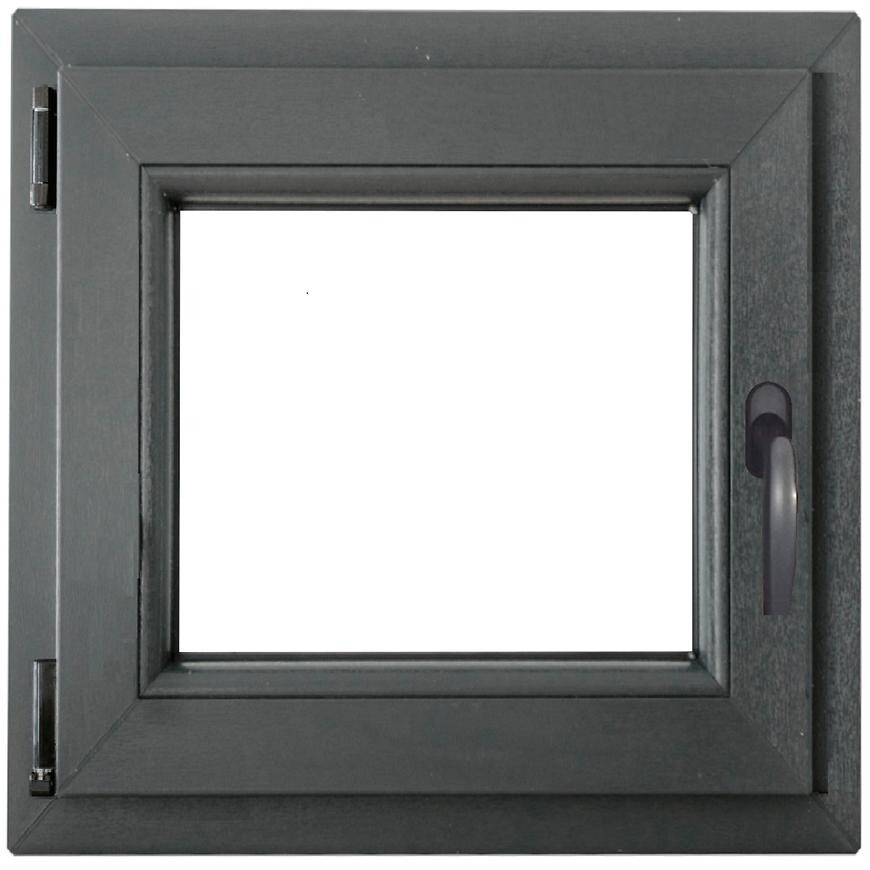 Okno levé 60x60 antracit