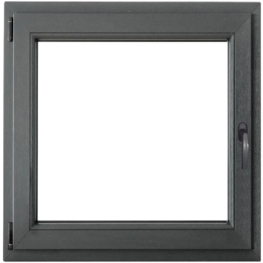 Okno levé 90x90 antracit