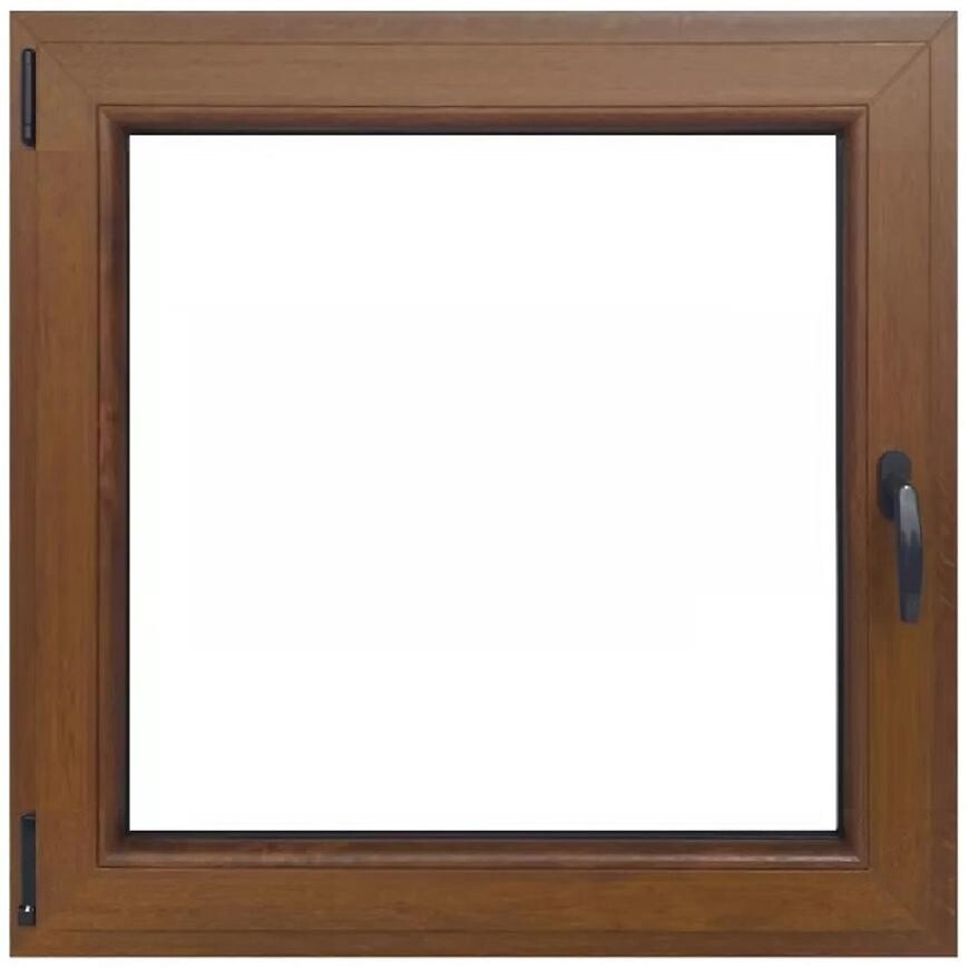 Okno levé 90x90 zlatý dub