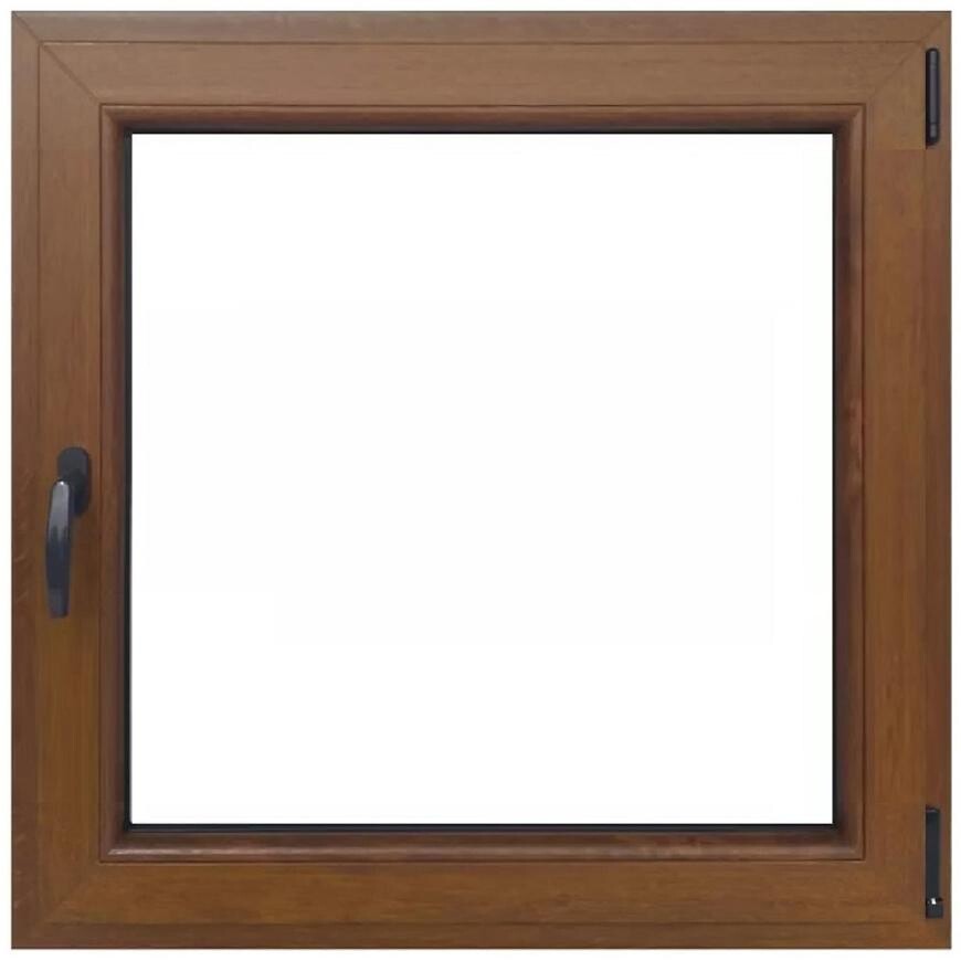 Okno pravé 90x90 zlatý dub