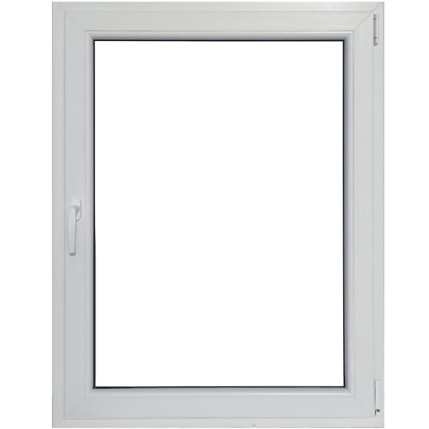 Okno levá 90x120 bílá/zlatý dub