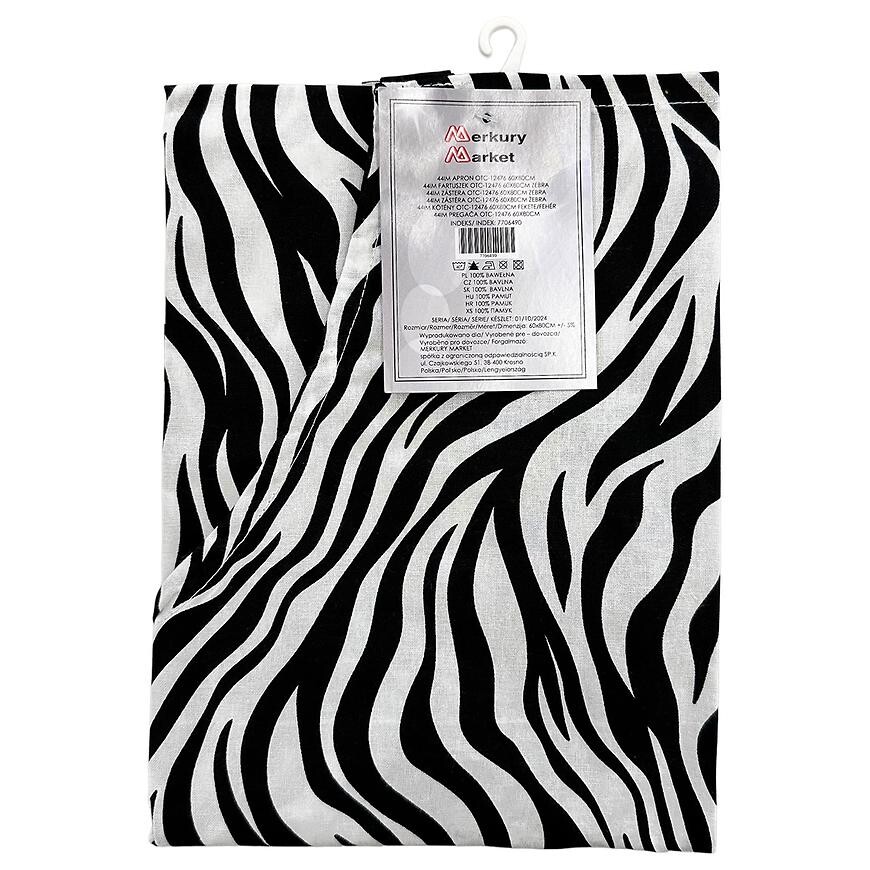 Kuchyňská zástěra OTC-12476 60x80 cm zebra