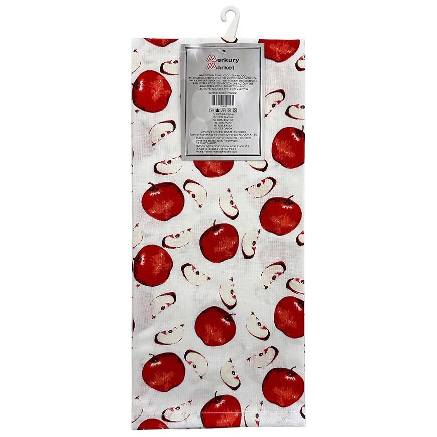 Kuchyňská utěrka OTC-11089 45x70 cm červené jablko