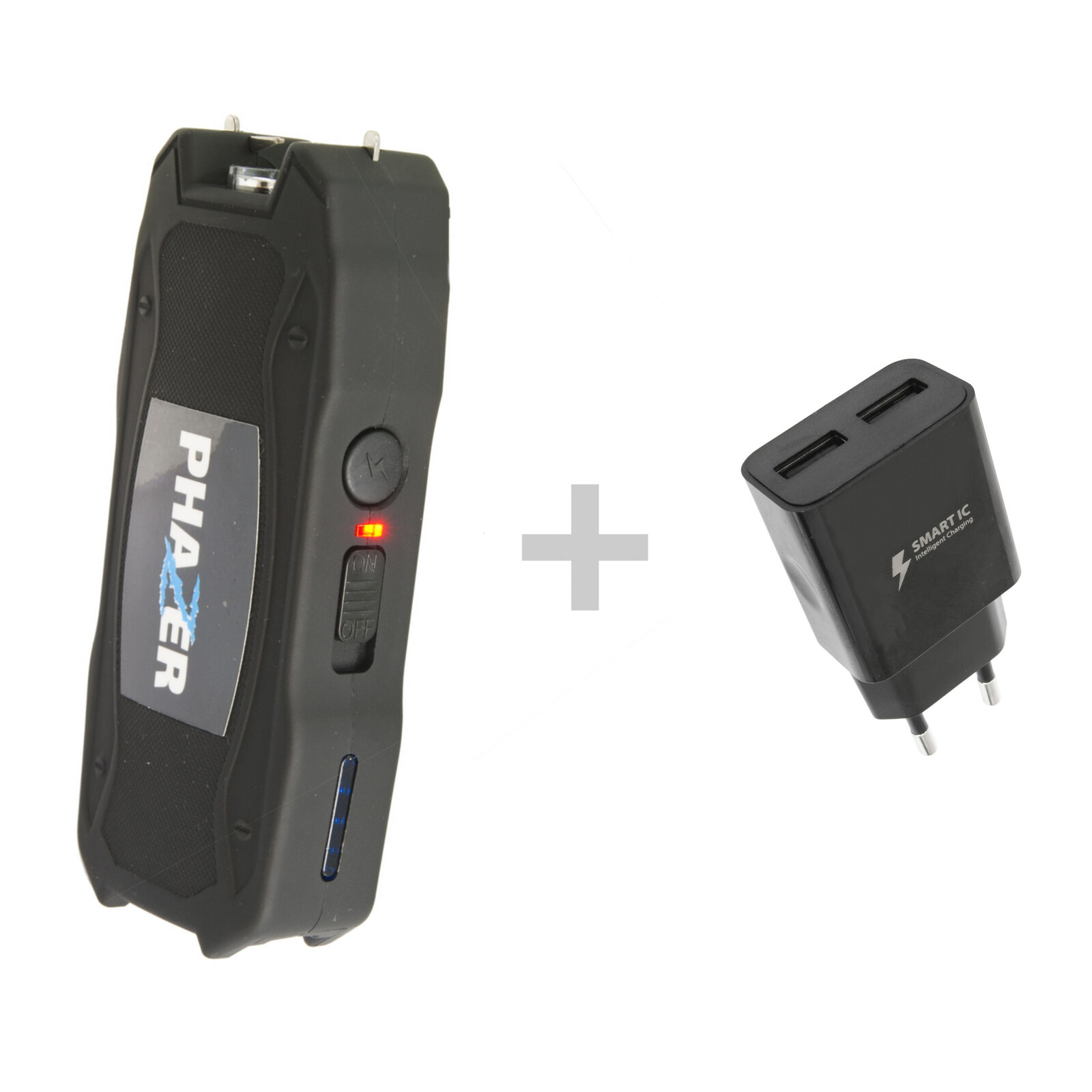 Paralyzér Beast Defense Phaser 500000 V s adaptérem - černý