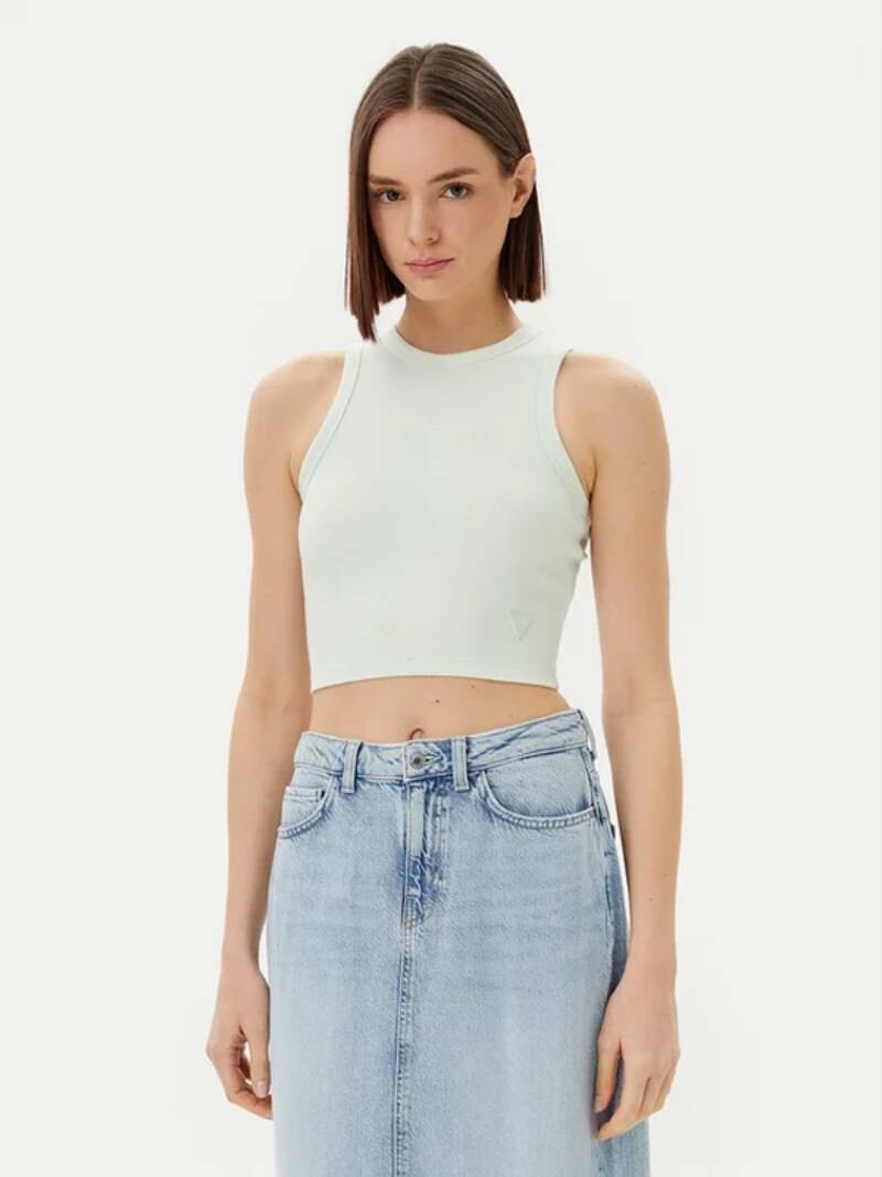 Guess dámský zelenkavý top - M (A83N)