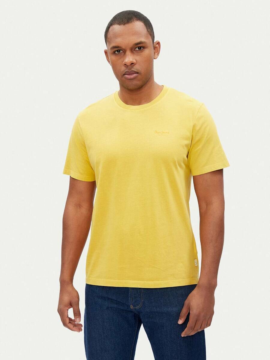 Pepe Jeans pánské žluté tričko - L (97)
