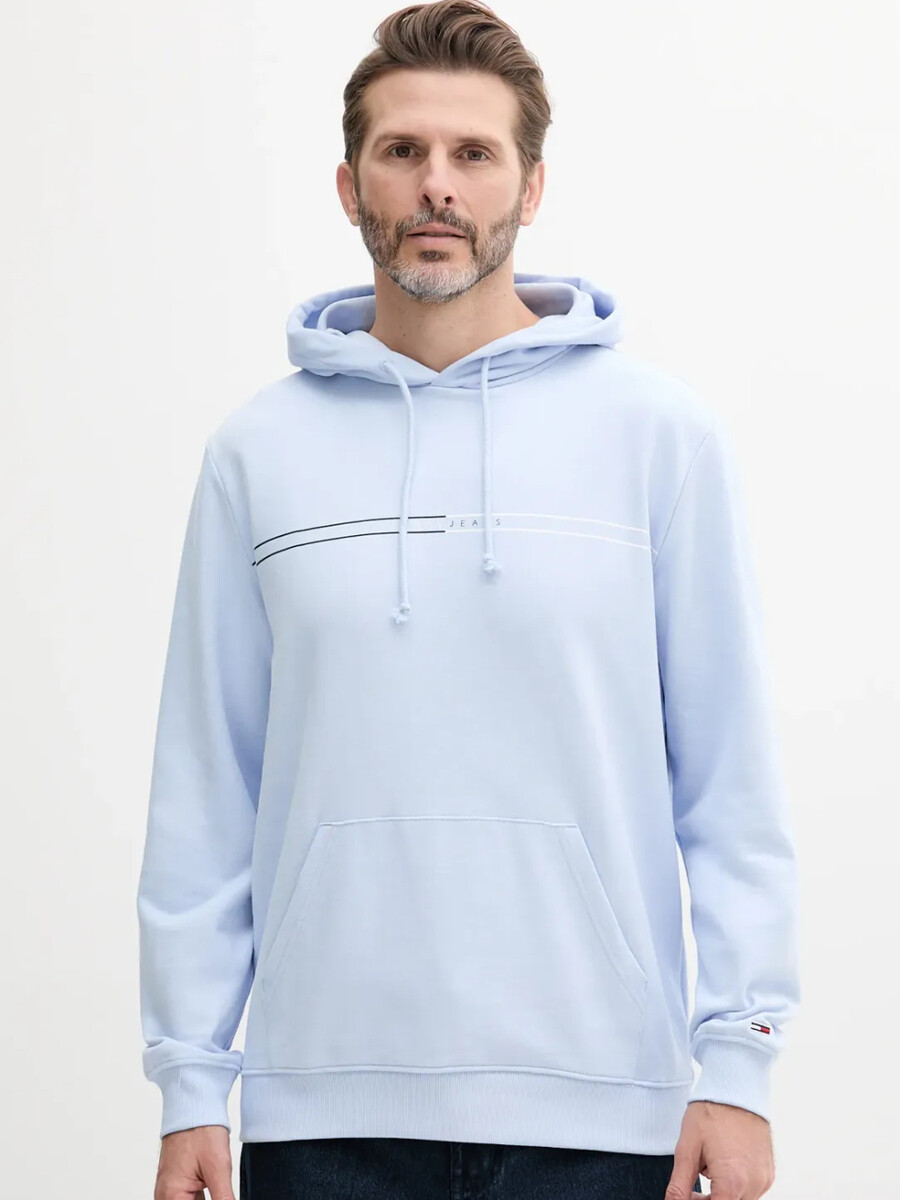 Tommy Jeans pánská světle modrá mikina - L (C3Q)