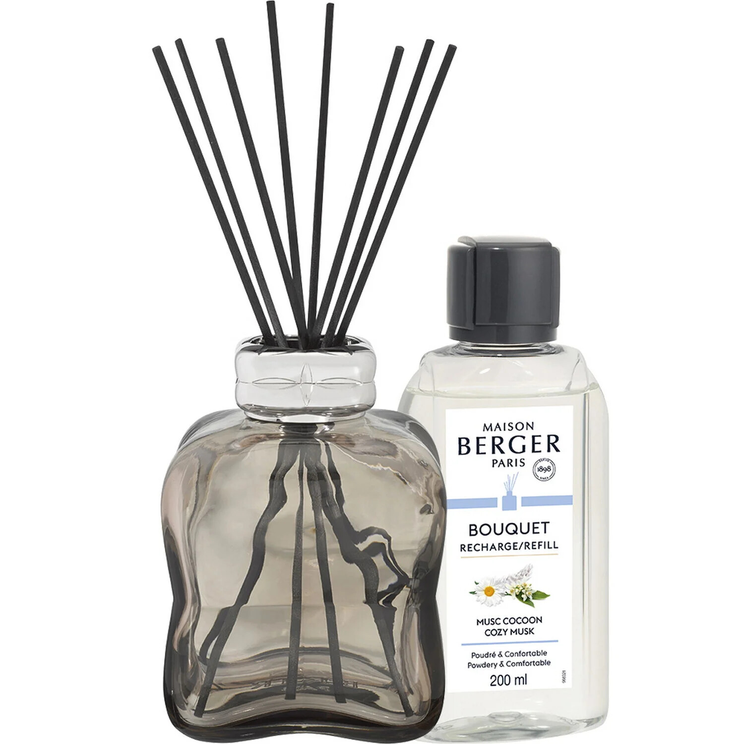 Maison Berger Paris Dárková sada aroma difuzér Cosy Brown + náplň Cozy Musk 200 ml