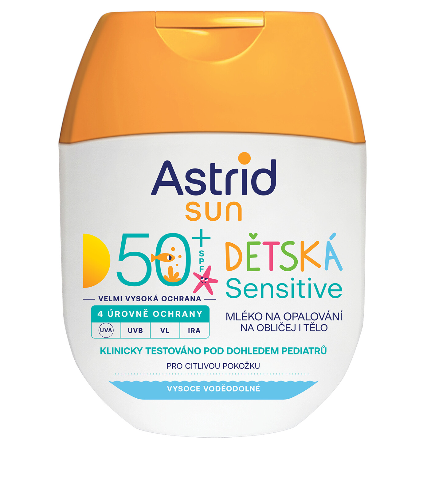Astrid Dětské mléko na opalování Sensitive SPF 50+ 60 ml