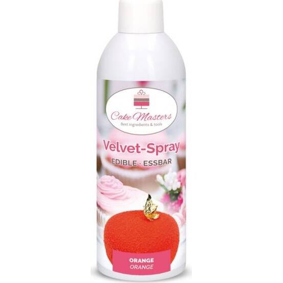 Velvet sprej oranžový, 400g - Cake Masters