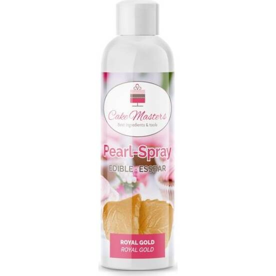 Barva ve spreji perleťová 100ml, kralovská zlatá - Cake Masters