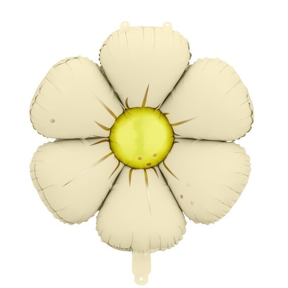 Fóliové balónky Sedmikrásky krémové 4 ks 65 cm