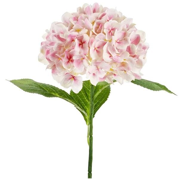 Umělá květina – Hortenzie Premium, 69 cm, světle růžová