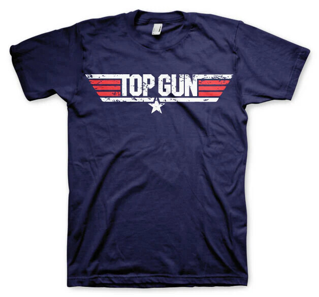 HYBRIS Tričko Top Gun - Distressed Logo, S
