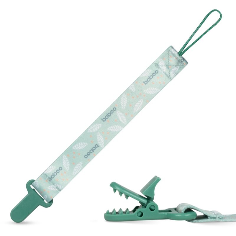 Baboo Textile Soother Holder klip na dudlík Peachy Keen 1 ks