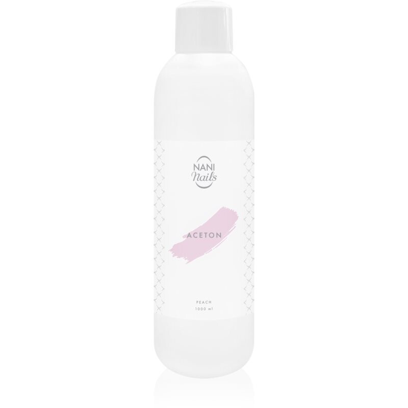 NaniNails NANI Peach čistý aceton k odstranění gelových laků 1000 ml