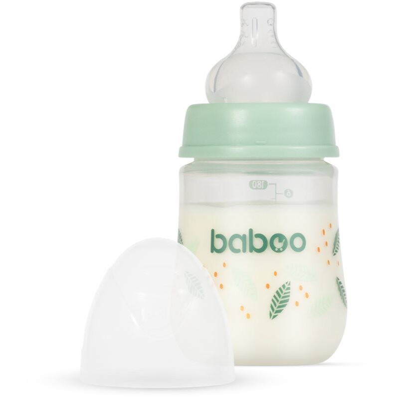 Baboo Anti-colic Feeding Bottle antikoliková lahev pro děti od narození Peachy Keen, 0+ months 180 ml