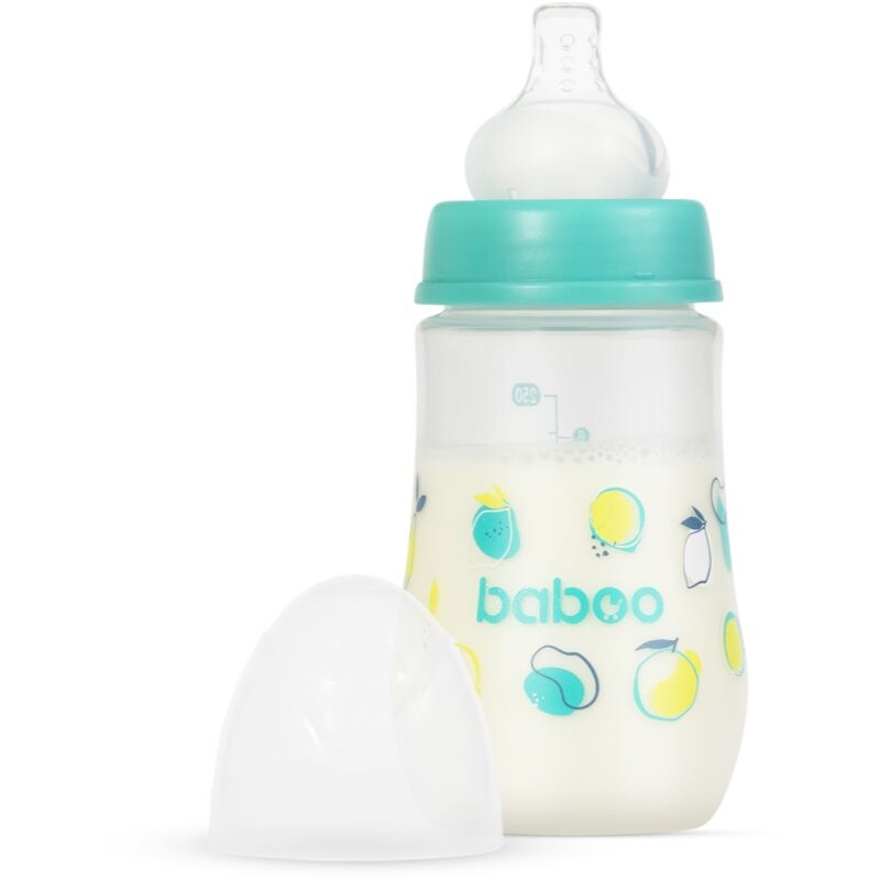 Baboo Anti-colic Feeding Bottle antikoliková lahev Lagoon Fiesta, 3+ months 250 ml
