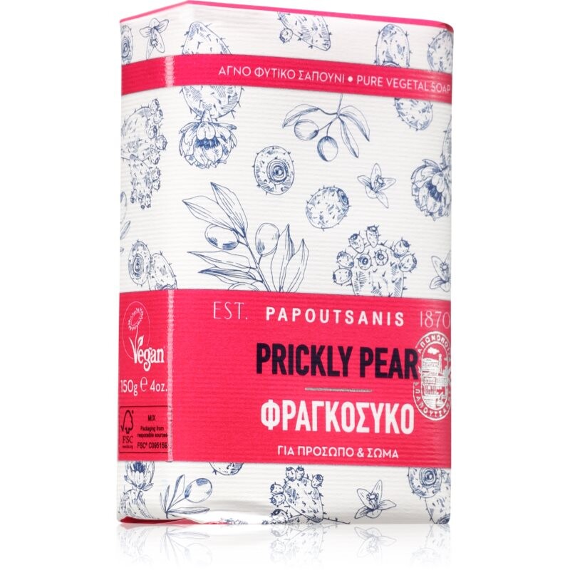PAPOUTSANIS Prickly Pear tuhé mýdlo 150 g