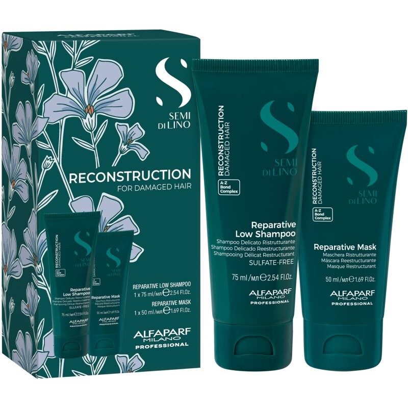 Alfaparf Milano Semi di Lino Reconstruction Minisize Kit cestovní set pro poškozené vlasy