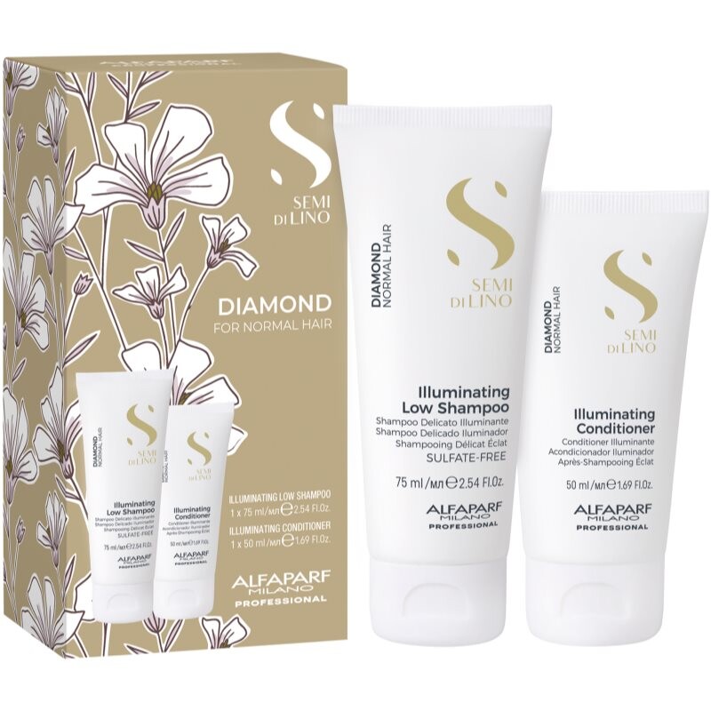 Alfaparf Milano Semi di Lino Diamond Minisize Kit cestovní set pro zářivý lesk