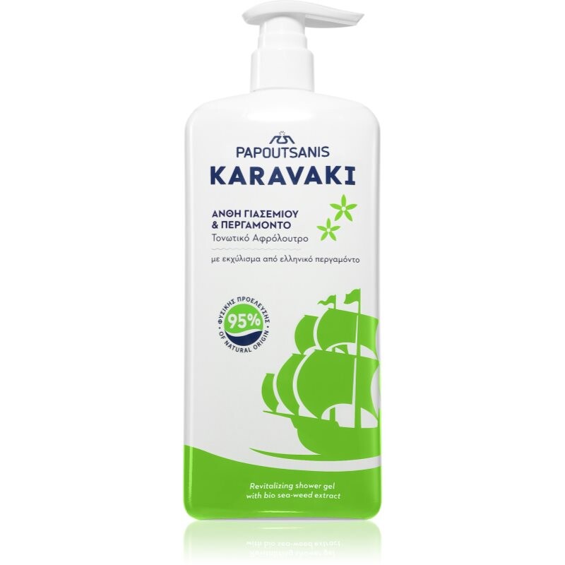PAPOUTSANIS Karavaki Jasmin & Bergamot sprchový gel 750 ml