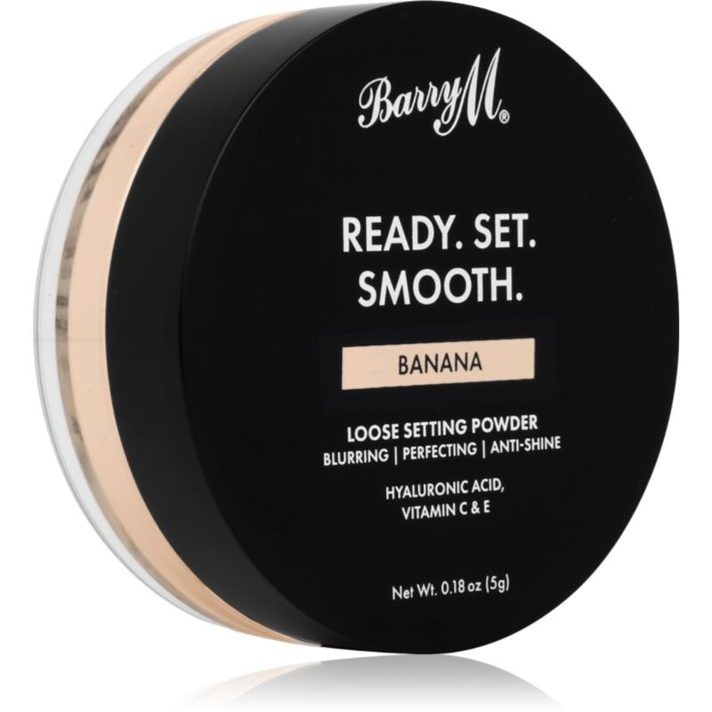 Barry M Ready Set Smooth matující sypký pudr odstín Banana 5 g