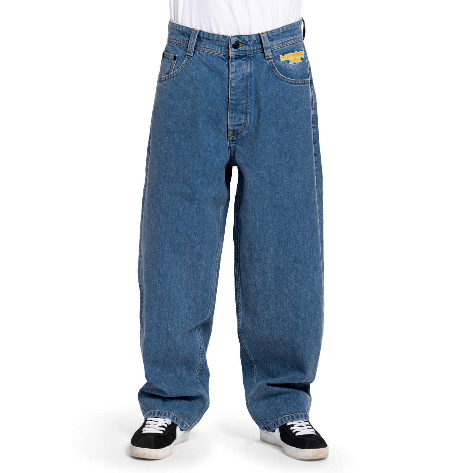 kalhoty HOMEBOY - X-Tra Monster Denim Washed Blue (WASHED BLUE-81) velikost: 30/32