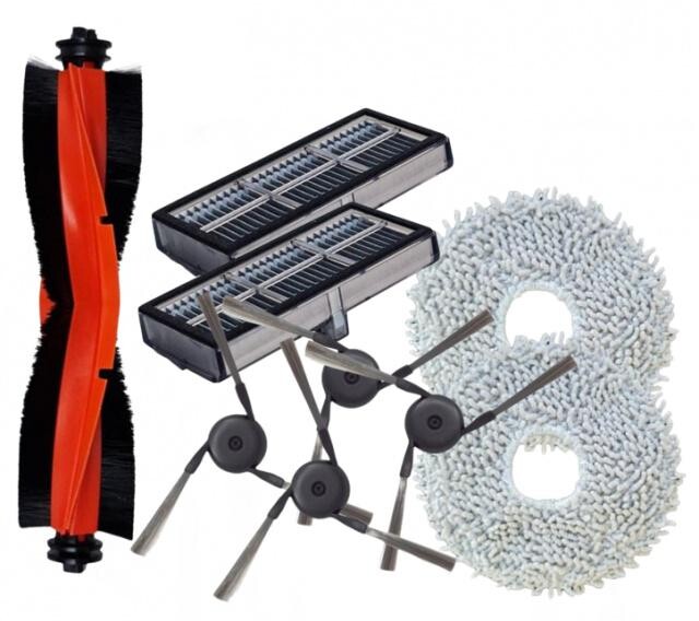 9ks HEPA filtry, kartáče a mopy pro DREAME L40 Ultra, X40 Pro/Ultra, Mova P10, P50 sada