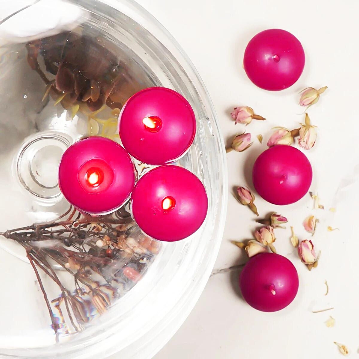 Weltbild Plovoucí svíčka Citronella, 10 ks, růžová