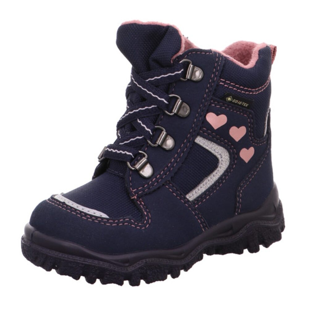 Dívčí zimní boty šněrovací HUSKY1 GTX, Superfit, 1-000046-8000, modrá - 28