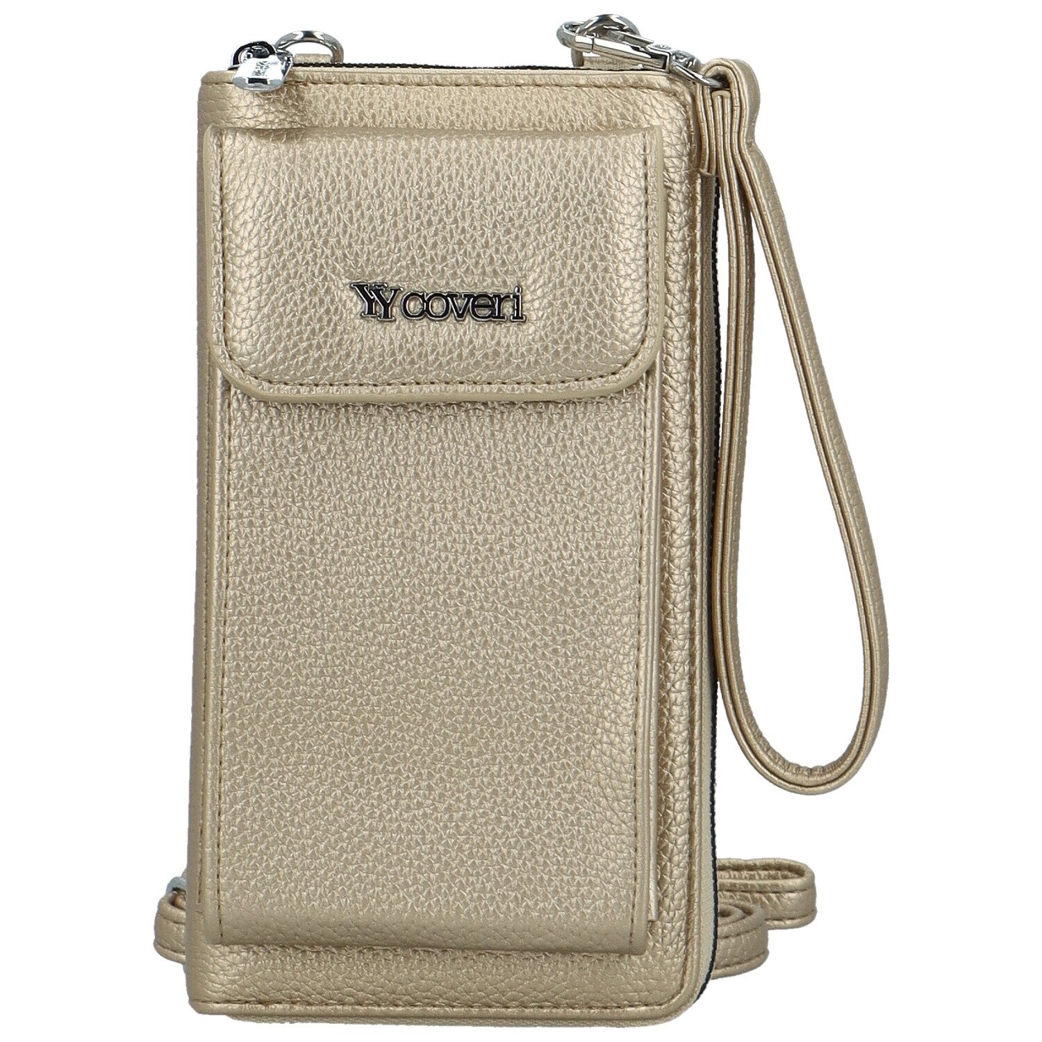 Stylová dámská crossbody peněženka Coveri Berllys, zlatá