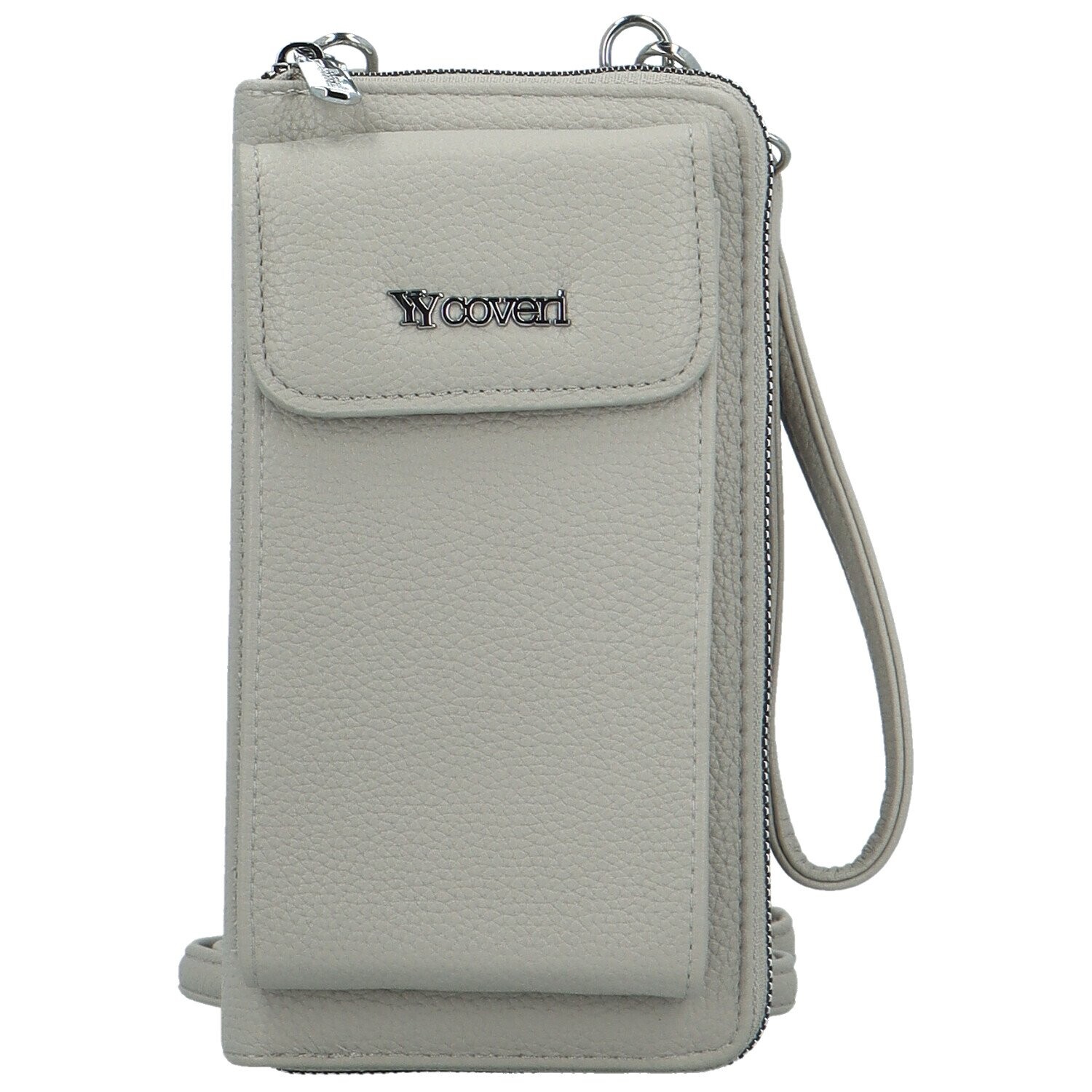 Stylová dámská crossbody peněženka Coveri Berllys, světle šedá