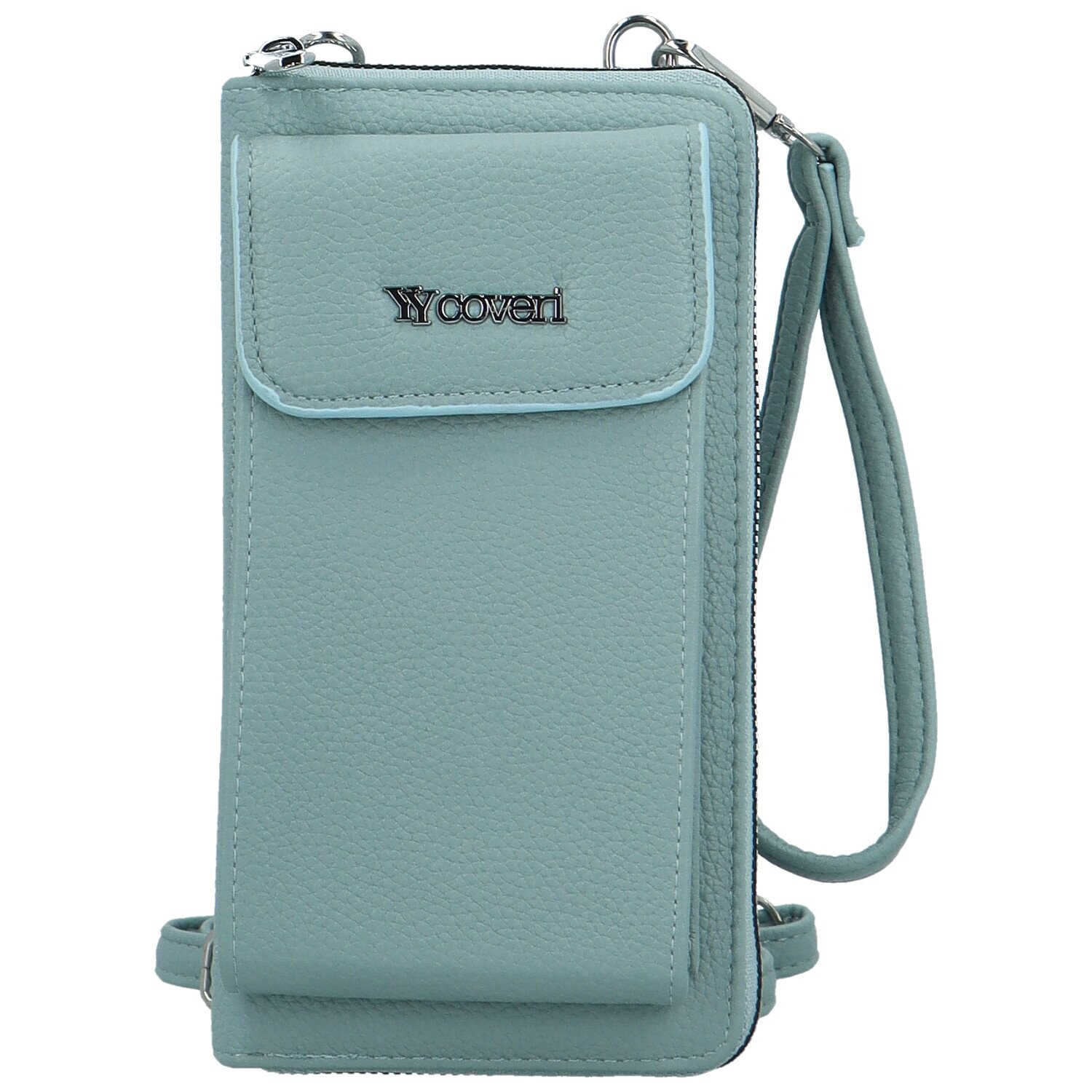 Stylová dámská crossbody peněženka Coveri Berllys, světle modrá