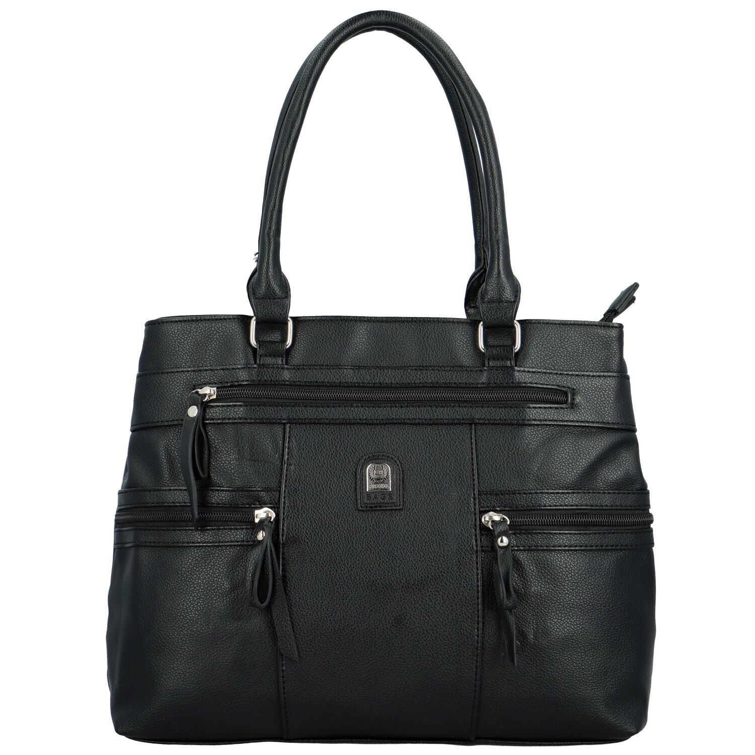 Stylová dámská koženková kabelka na rameno Kalama, černá