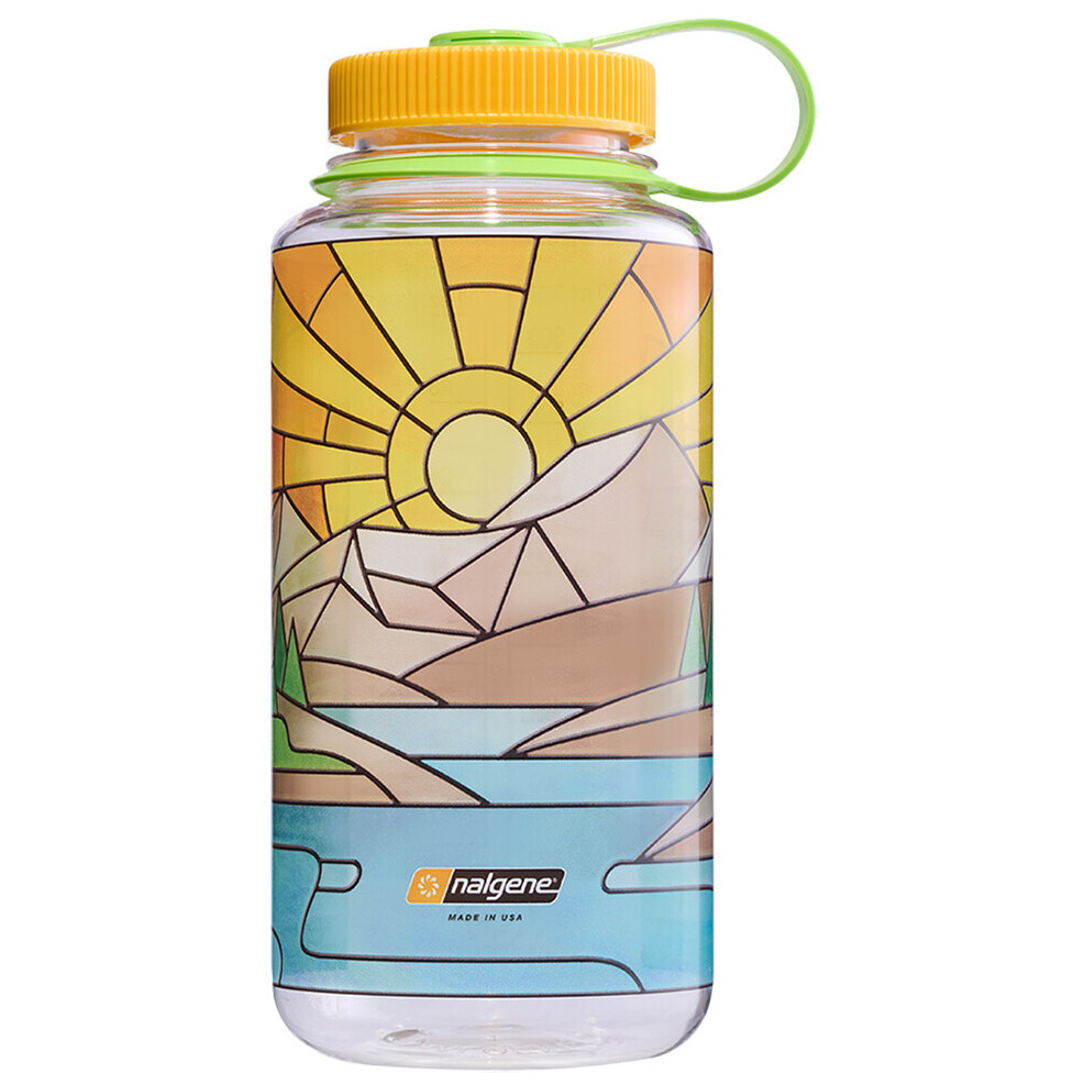 Láhev Nalgene Wide Mouth 1l Clear Stained Glass Barva: žlutá