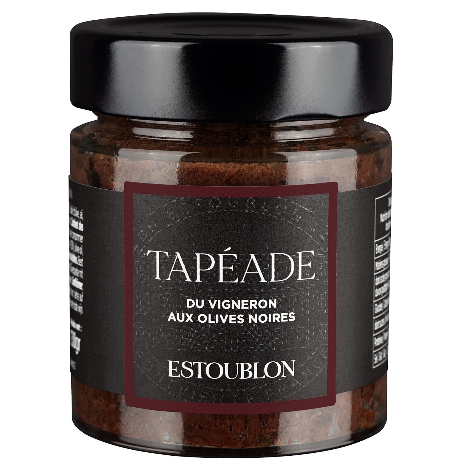 Tapenáda z černých oliv 130 g, Estoublon