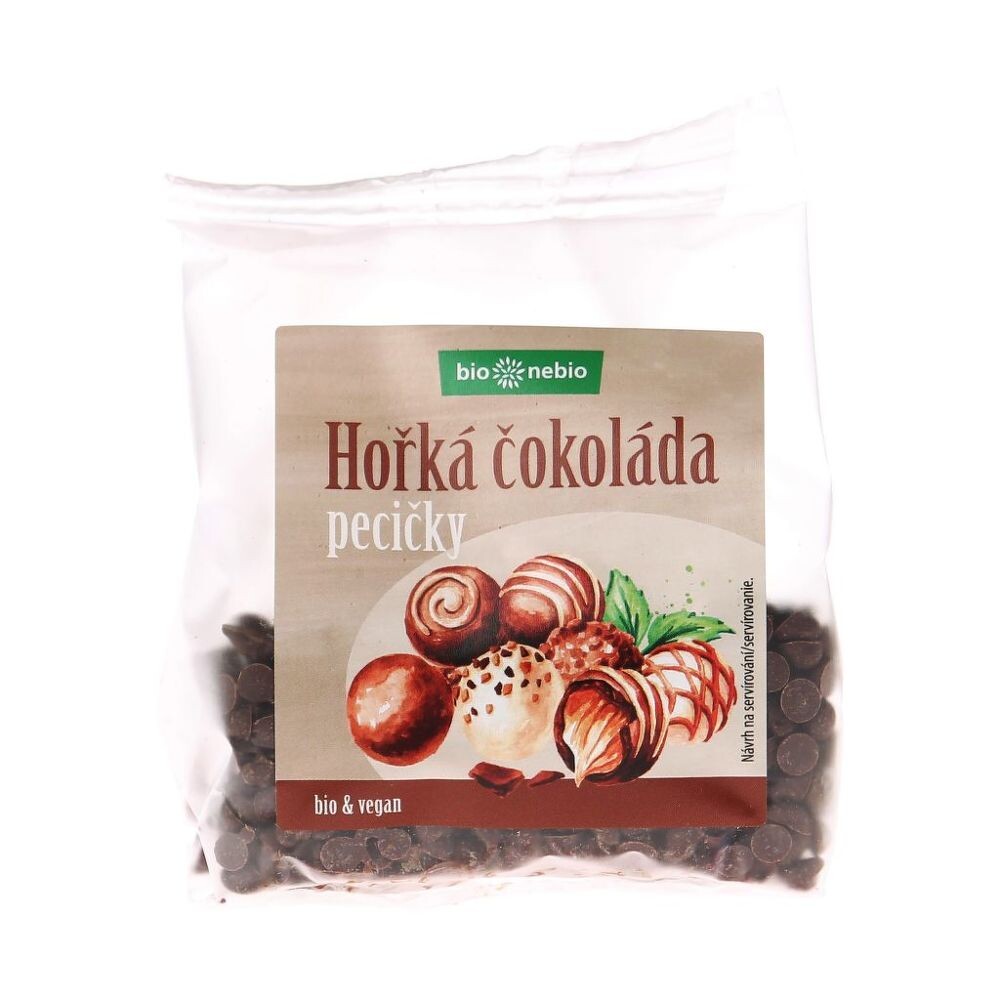 Pecičky z hořké čokolády 100 g BIO   BIO NEBIO