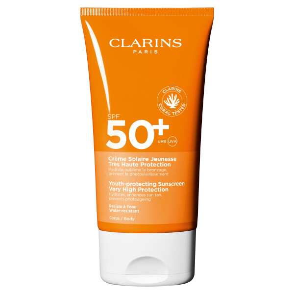 Clarins SUN BODY CREAM SPF50+ opalovací krém 150 ml