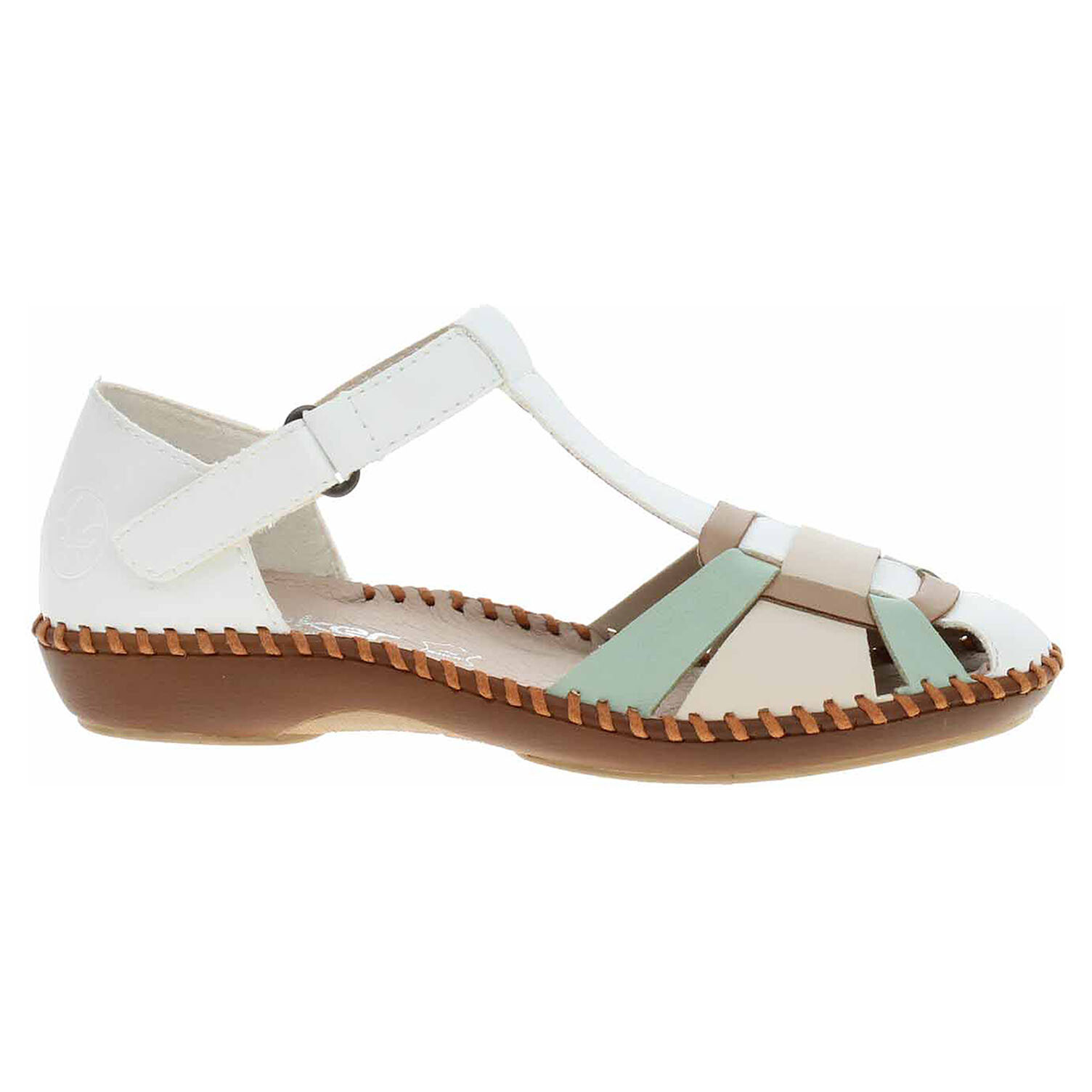 Ecco Dámské sandály Rieker M1673-90 weiss 23802034