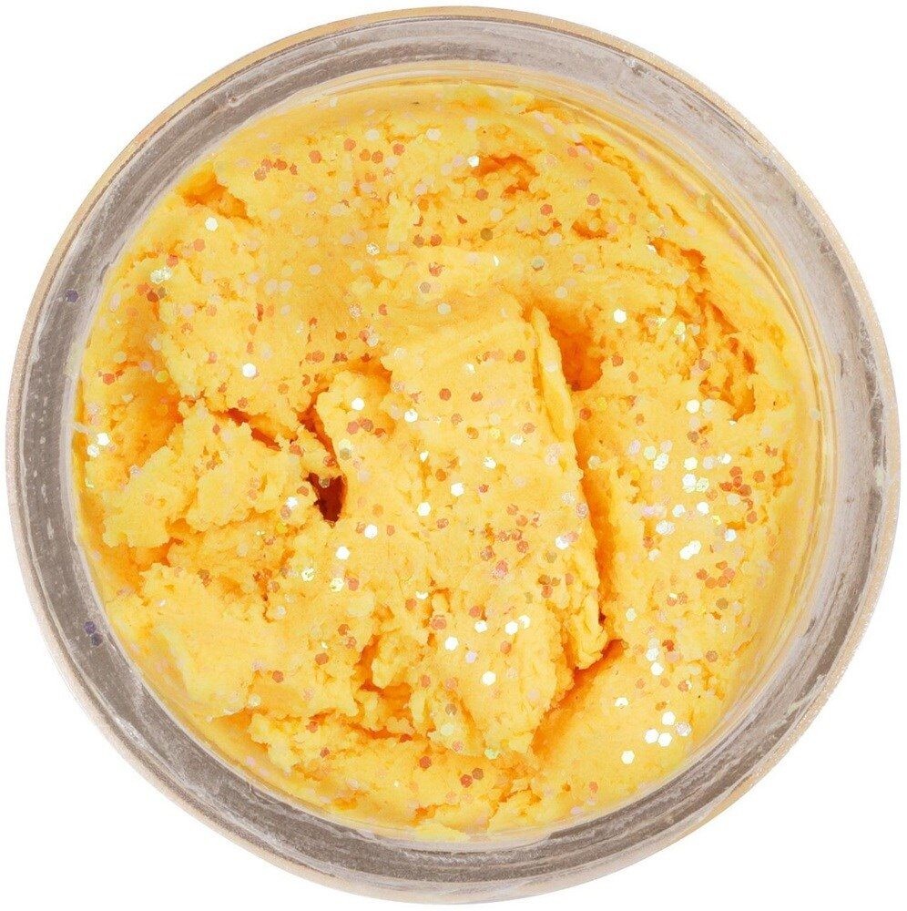 Berkley Těsto na pstruhy PowerBait Natural Glitter - Třpytivá Sýrová