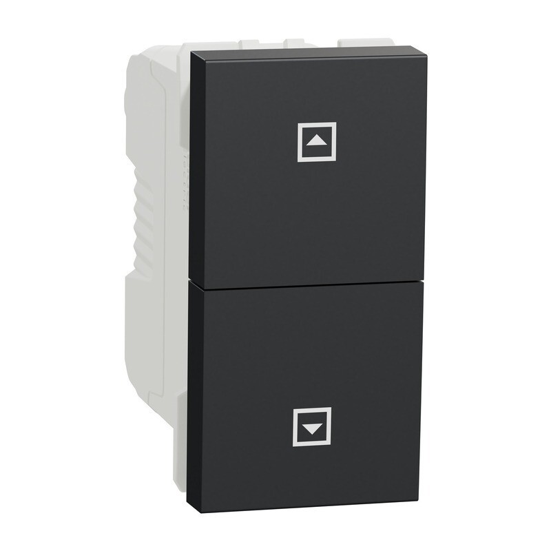 Ovládač tlačítkový žaluziový Schneider Electric Unica Nová 1 modul antracit