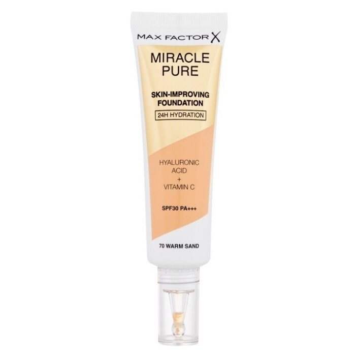 MAX FACTOR Hydratační make-up Miracle Pure (Skin-Improving Foundation) 30 ml Odstín 70 Warm Sand