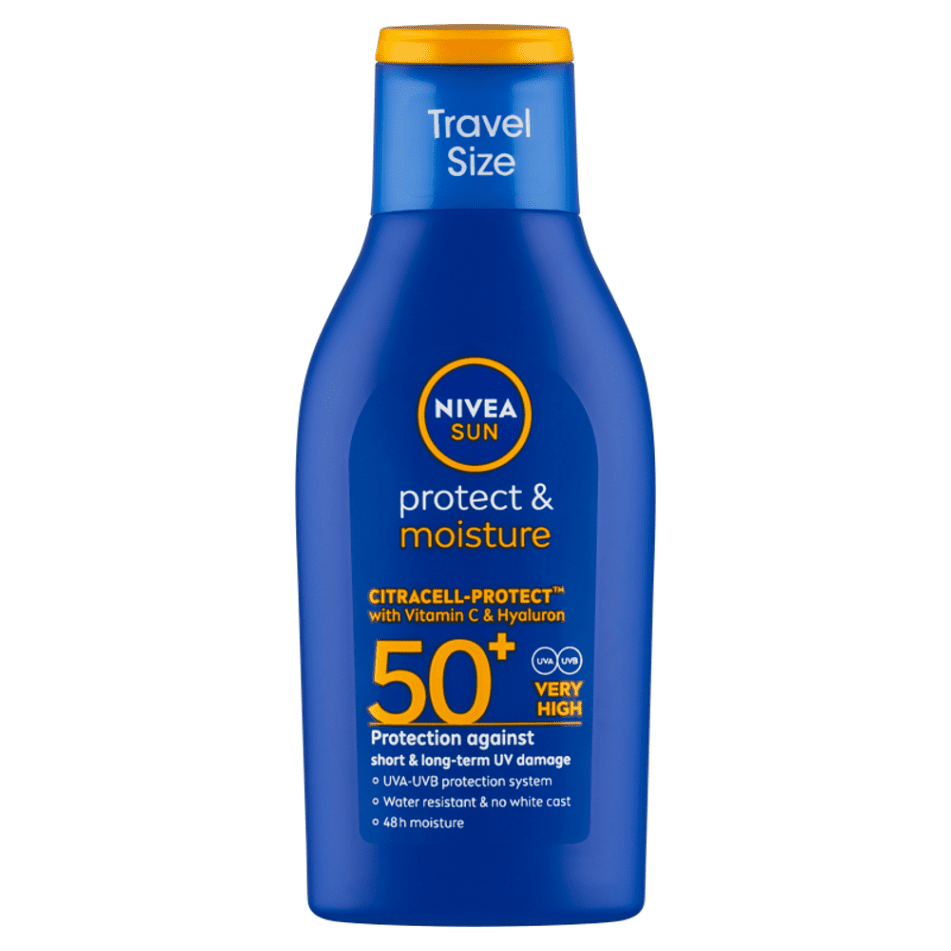 NIVEA Sun Protect & Moisture mléko mini SPF 50+ 100 ml