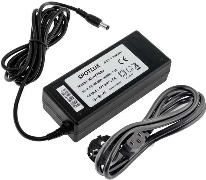 Napájecí adaptér SPOTLUX KSAFP60, 24V/2,5A, koncovka 5,5x2,1-2,5mm