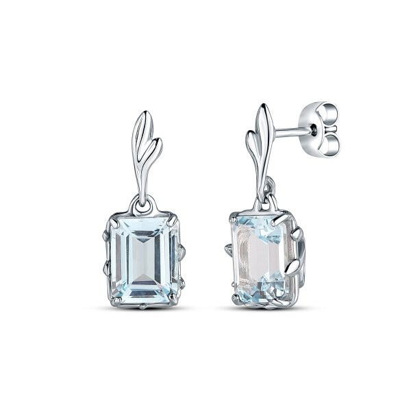 Náušnice s topazem 334-956-ST4100 3.95g