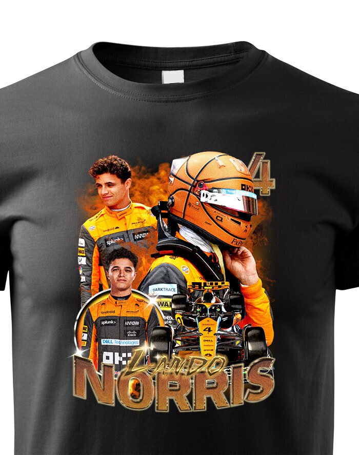 Dětské tričko s motivem závodníka F1 -  Lando Norris - pro milovníky motosportu