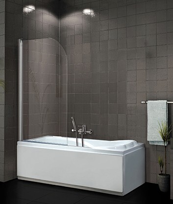 H K Vanová zástěna PURE V1 65x140 jednodílná, čiré sklo PUREV165