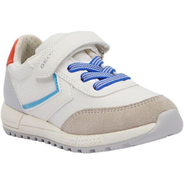 Geox ALBEN Chlapecké volnočasové boty, bílá, velikost